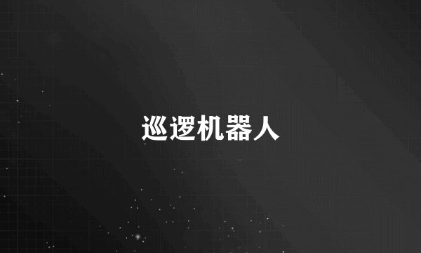 巡逻机器人