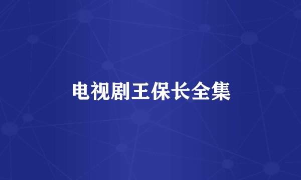 电视剧王保长全集