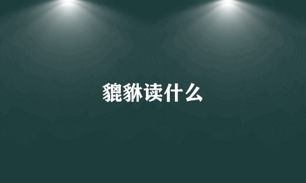 貔貅读什么