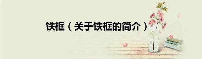 铁框（关于铁框的简介）