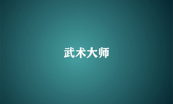 武术大师