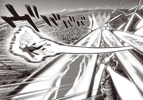 《一拳超人》漫画第176话图解 龙卷大战超级赛克斯！