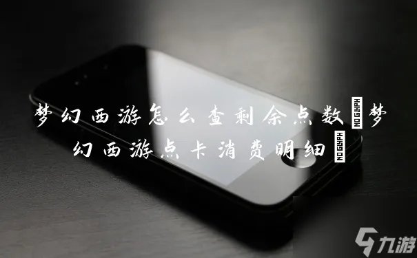 梦幻西游怎么查剩余点数 梦幻西游点卡消费明细