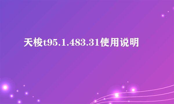 天梭t95.1.483.31使用说明