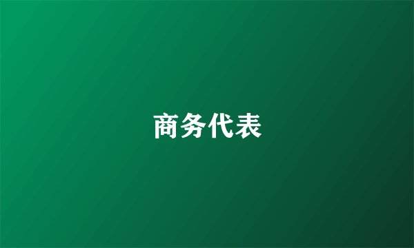 商务代表