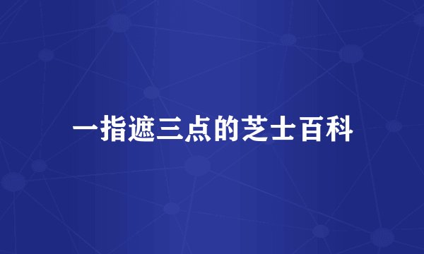一指遮三点的芝士百科
