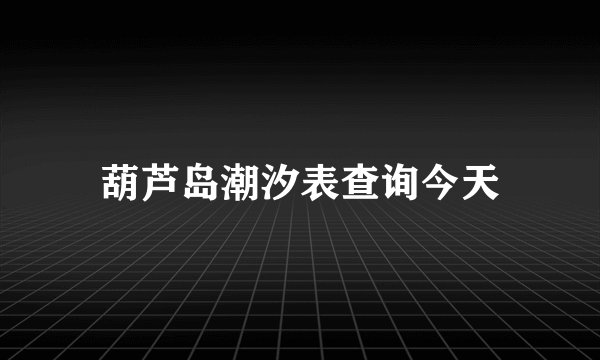 葫芦岛潮汐表查询今天