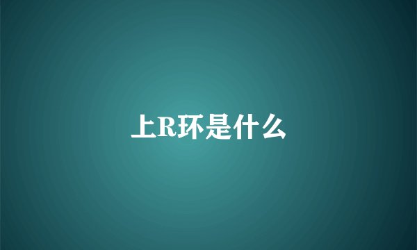 上R环是什么