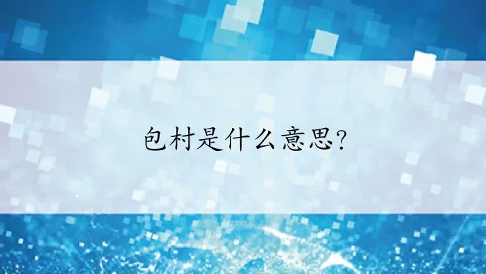包村是什么意思?