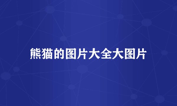 熊猫的图片大全大图片