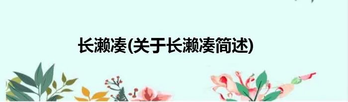 长濑凑(关于长濑凑简述)