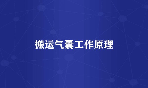 搬运气囊工作原理
