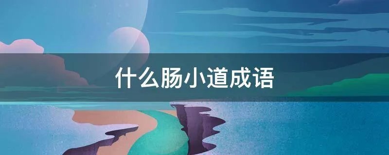 什么肠小道成语