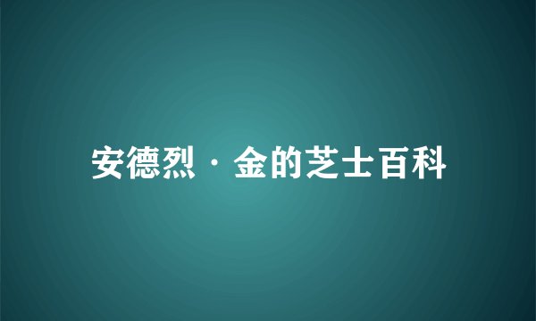 安德烈·金的芝士百科