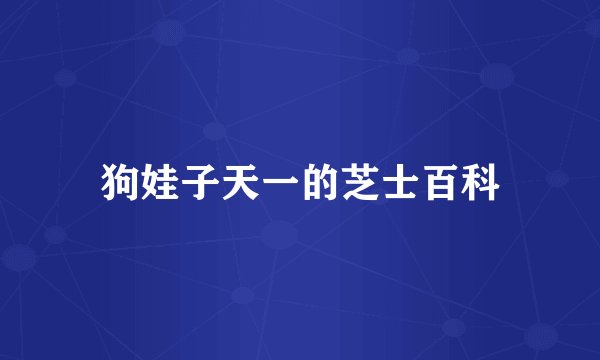 狗娃子天一的芝士百科