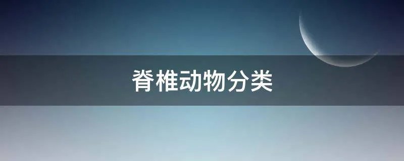 脊椎动物分类