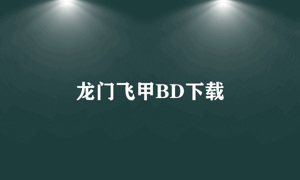 龙门飞甲BD下载