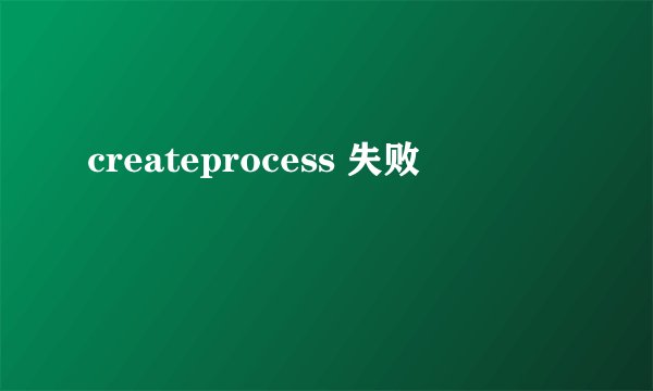 createprocess 失败