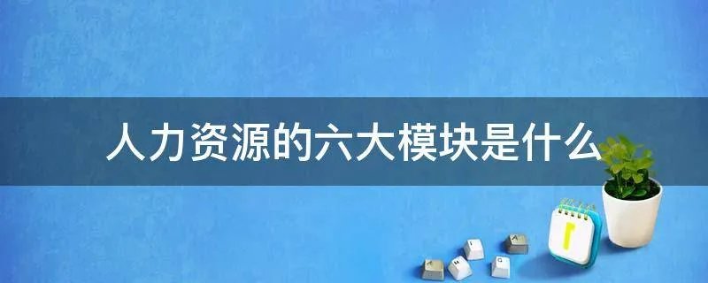 人力资源的六大模块是什么