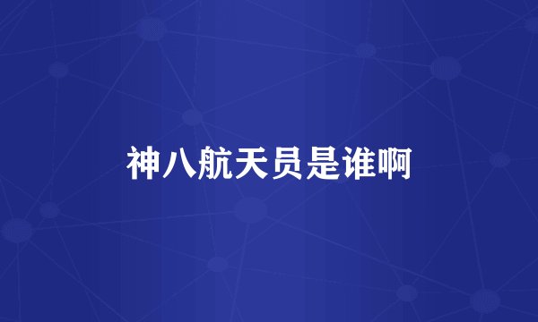 神八航天员是谁啊