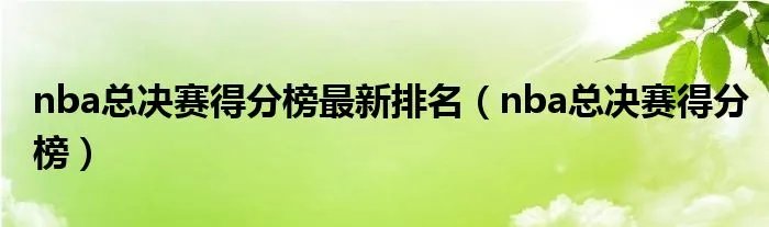 nba总决赛得分榜最新排名（nba总决赛得分榜）