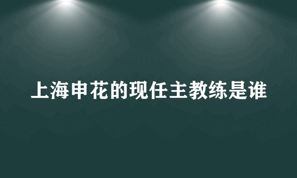 上海申花的现任主教练是谁