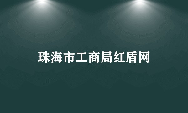 珠海市工商局红盾网
