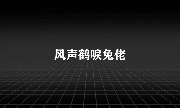 风声鹤唳兔佬