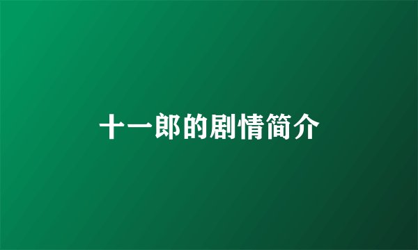 十一郎的剧情简介