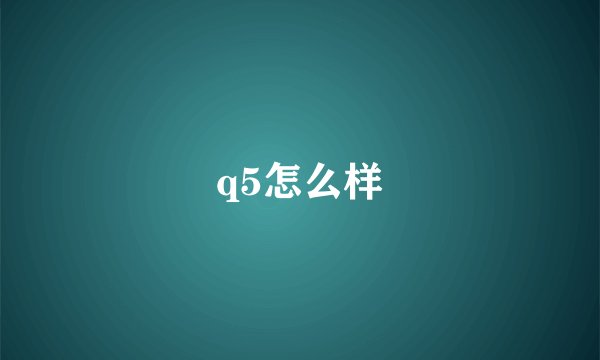 q5怎么样