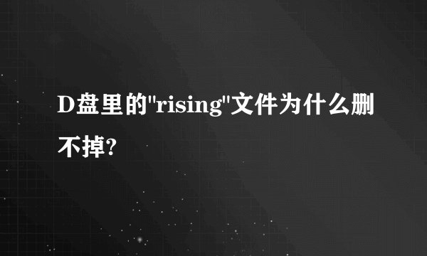 D盘里的