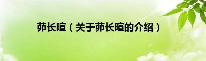 茆长暄（关于茆长暄的介绍）