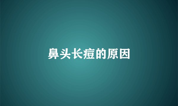 鼻头长痘的原因