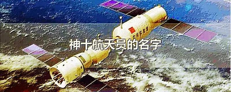 神十航天员的名字