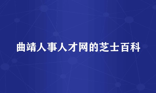曲靖人事人才网的芝士百科