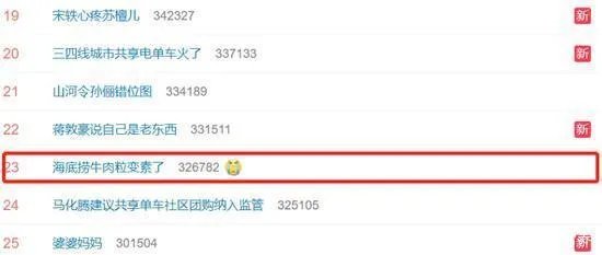 海底捞牛肉粒变成素了，这是网红带来的影响吗？