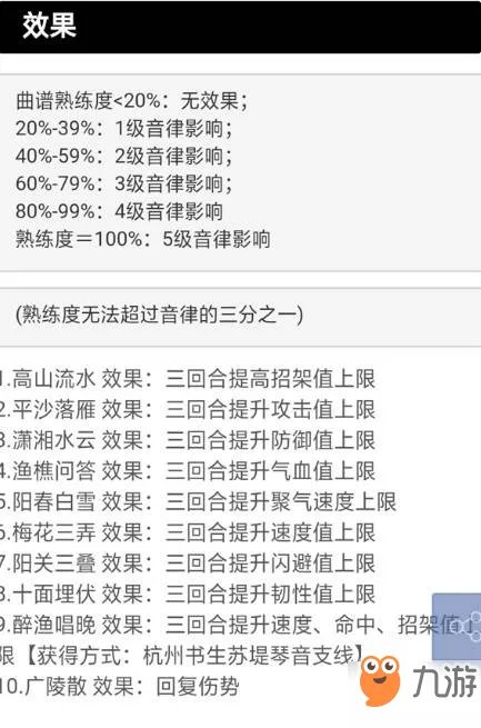 烟雨江湖曲谱怎么得 曲谱获得攻略