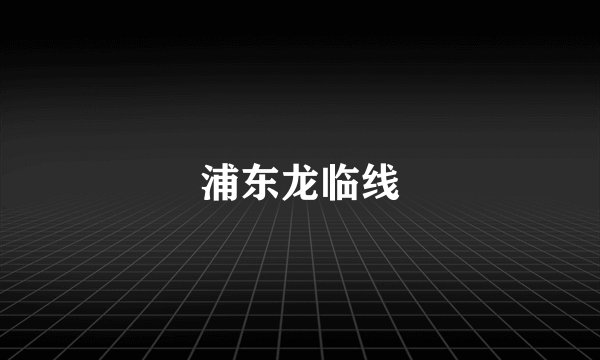 浦东龙临线