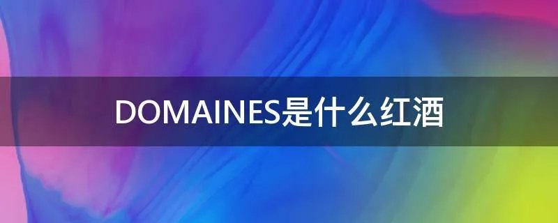 DOMAINES是什么红酒
