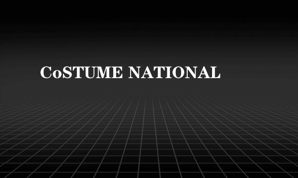 CoSTUME NATIONAL