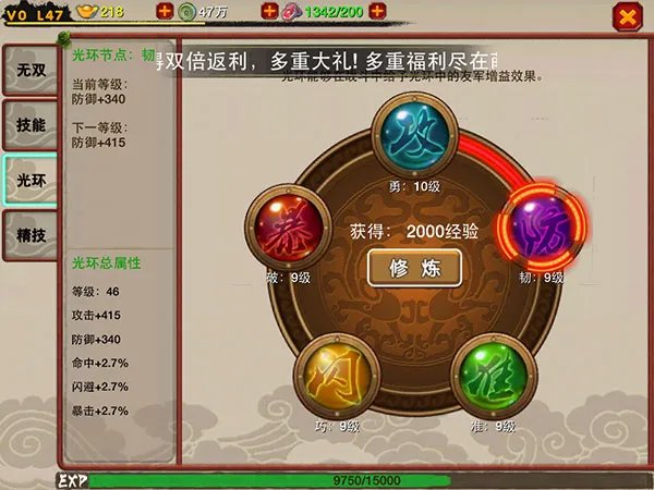 萌将冲冲冲五大特色系统详解