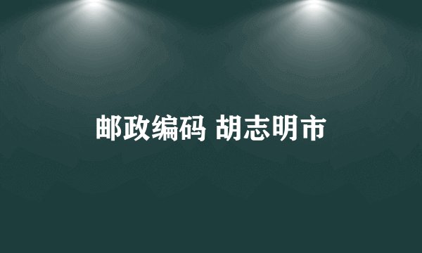 邮政编码 胡志明市