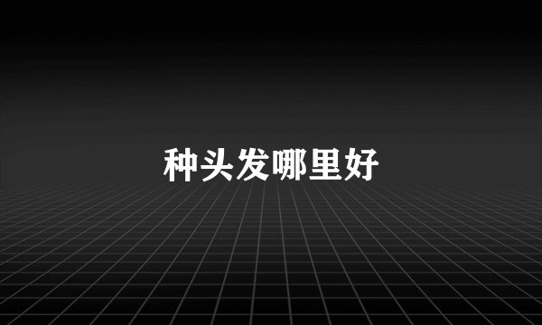 种头发哪里好