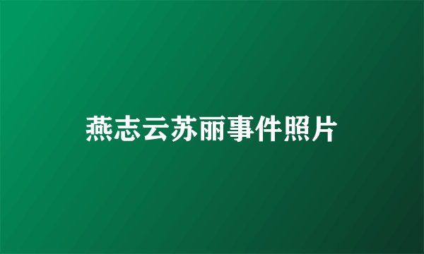 燕志云苏丽事件照片