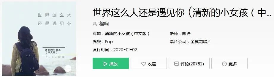 抖音世界这么大还是遇见你是什么歌