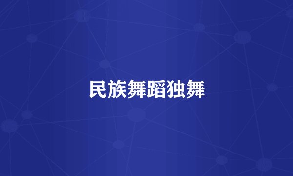 民族舞蹈独舞