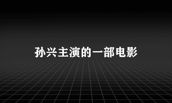 孙兴主演的一部电影