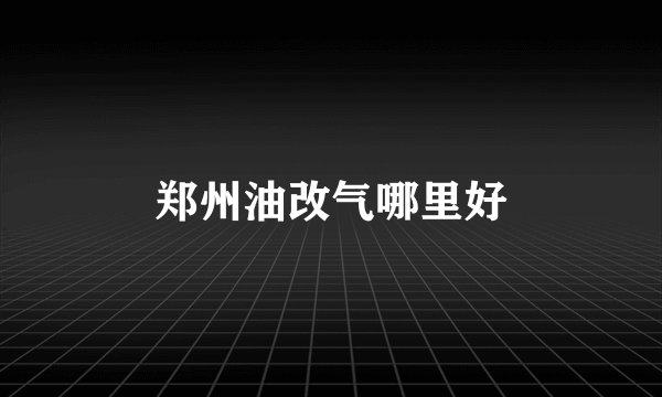 郑州油改气哪里好