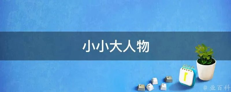 小小大人物