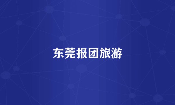 东莞报团旅游
